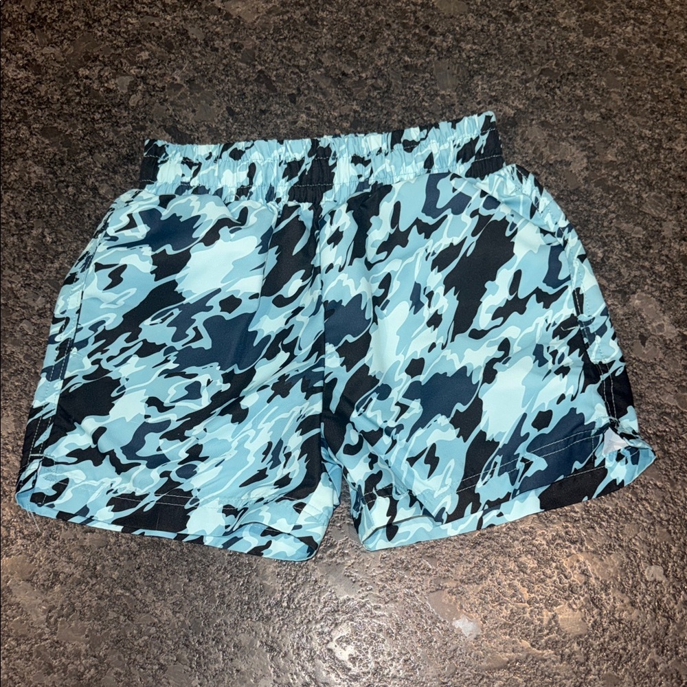BCG Blue and Black Camo Kids Shorts